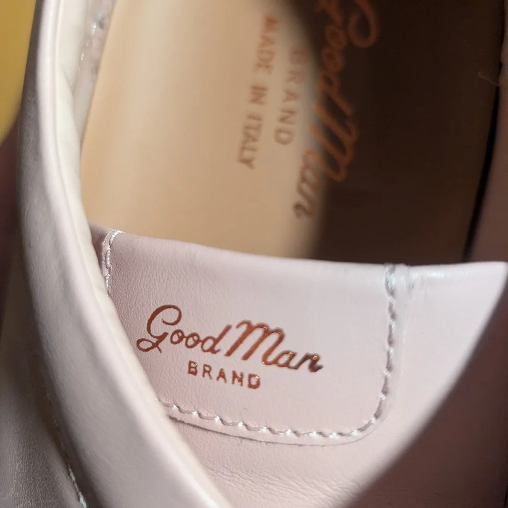 GOOD MAN BRAND Pink Italian Leather Sneakers Men's 12 - Picture 4 of 8